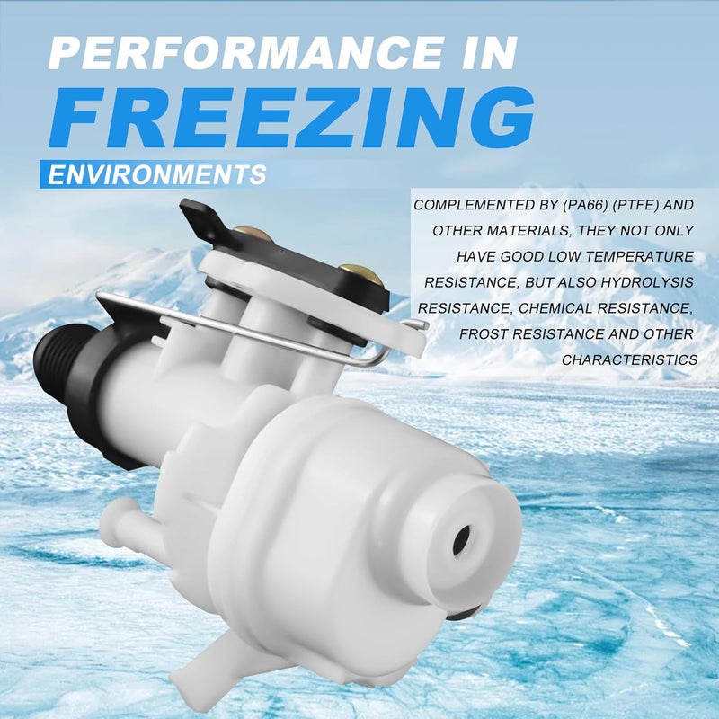 Vypart 31705 31688 31687 31653 RV Toilet Water Valve kit- Freeze Resistance & Leakage-Resistant RV Toilet Parts for Thetford Aqua-Magic V High and Low by - Image 5